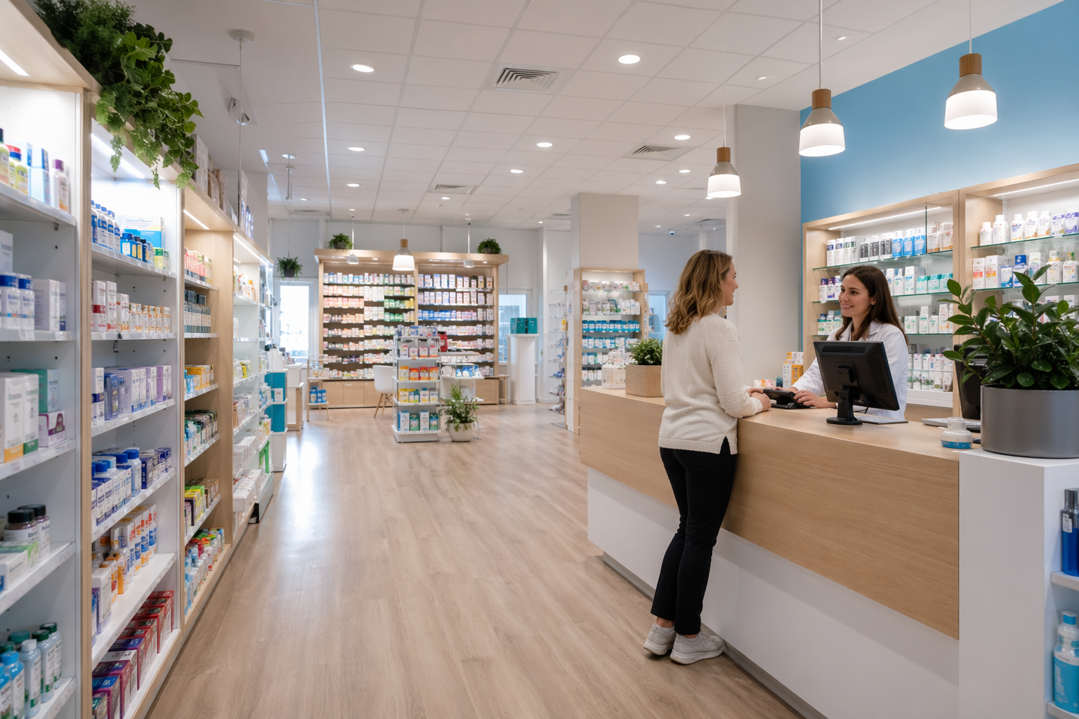 Our modern pharmacy interior
